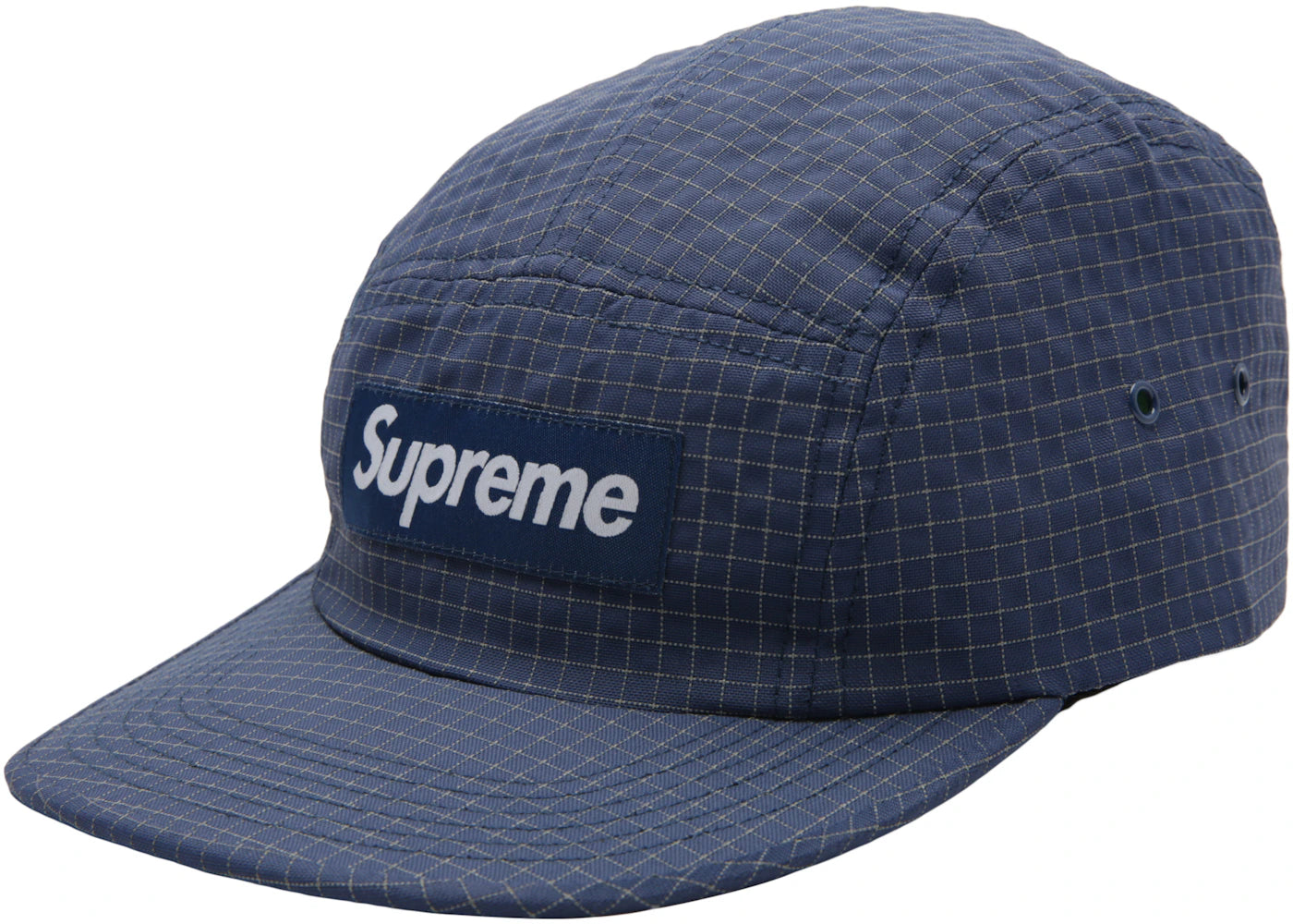 Supreme Reflective Ripstop Camp Cap Light Navy