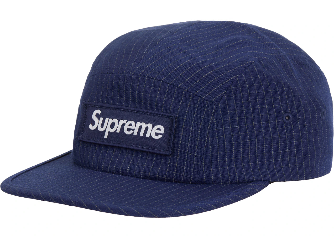 Supreme Reflective Ripstop Camp Cap (SS24) Navy