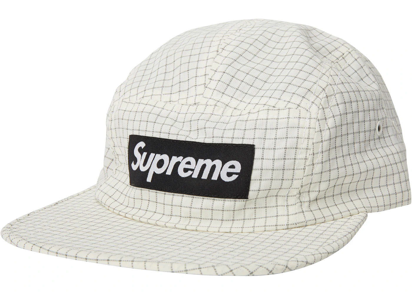 Supreme Reflective Ripstop Camp Cap White