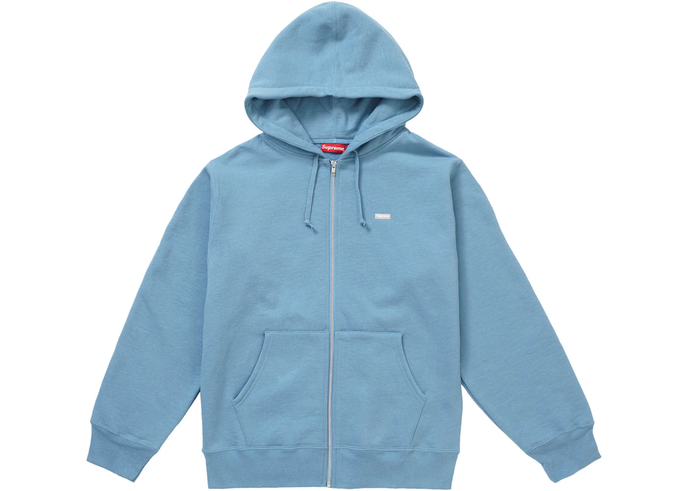 Supreme Reflective Small Box Zip Up Sweatshirt Dusty Blue