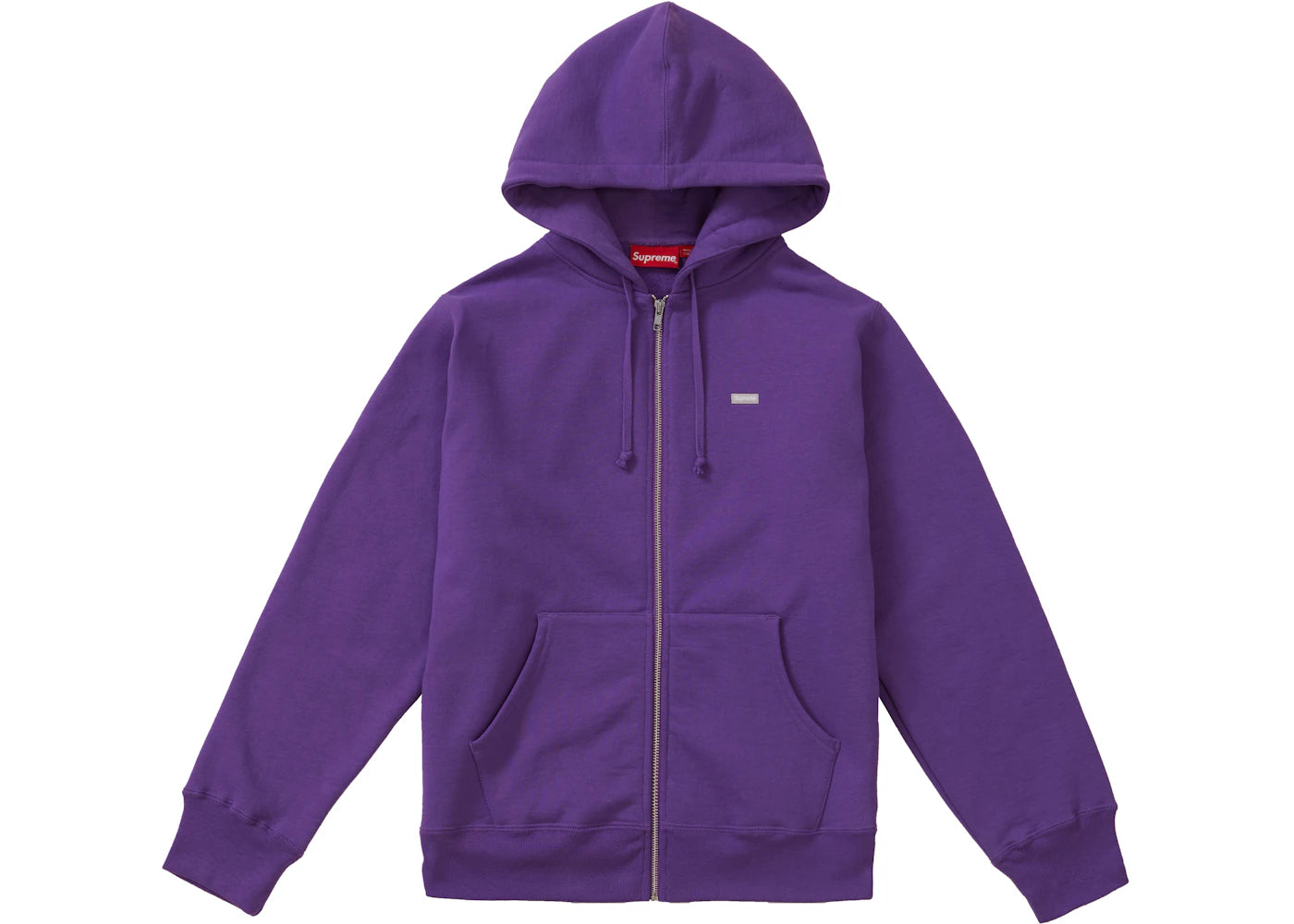 Supreme Reflective Small Box Zip Up Sweatshirt Violet