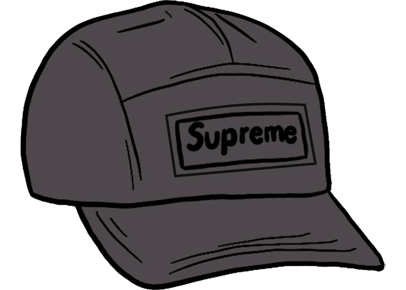 Supreme Reflective Speckled Camp Cap Black
