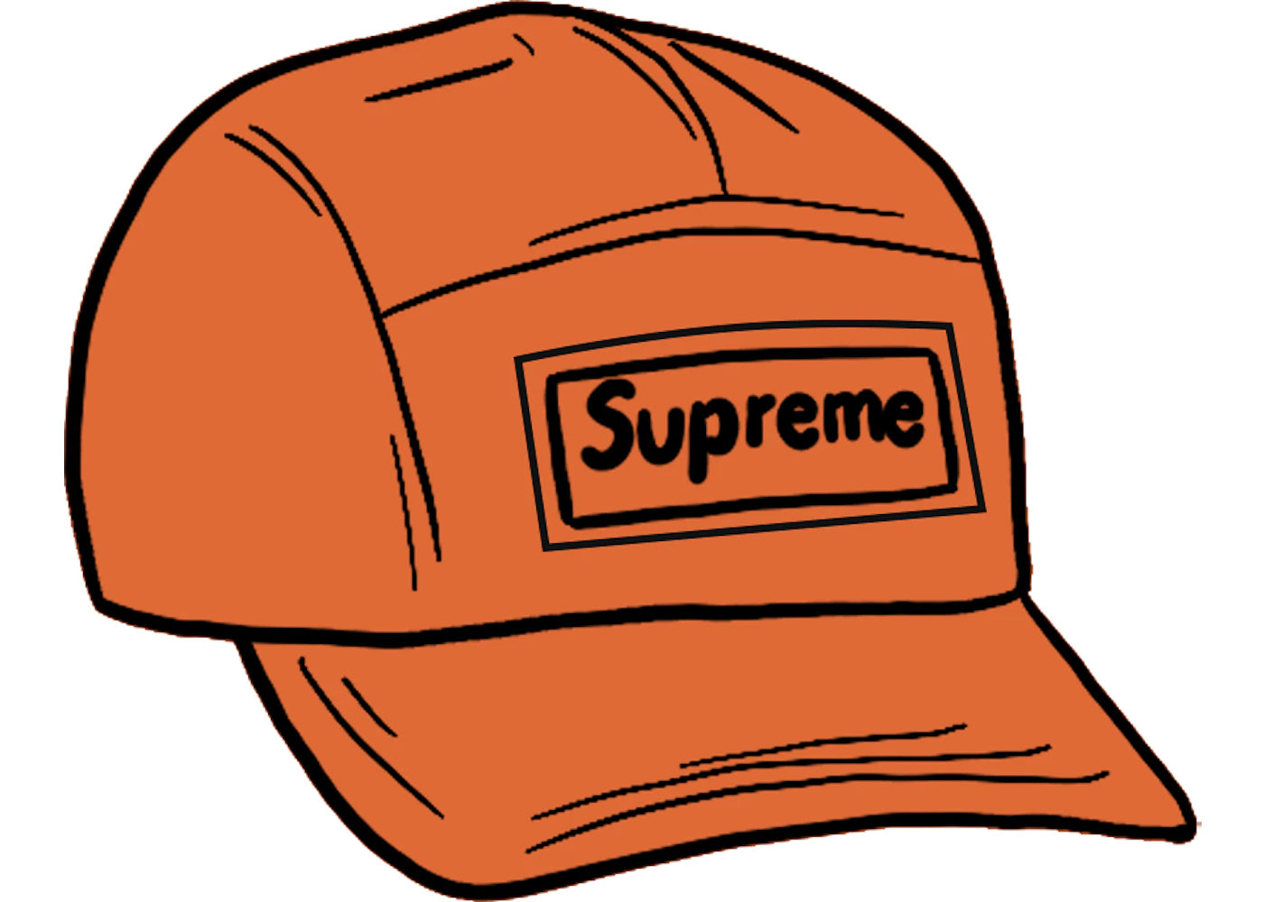 Supreme Reflective Speckled Camp Cap Orange