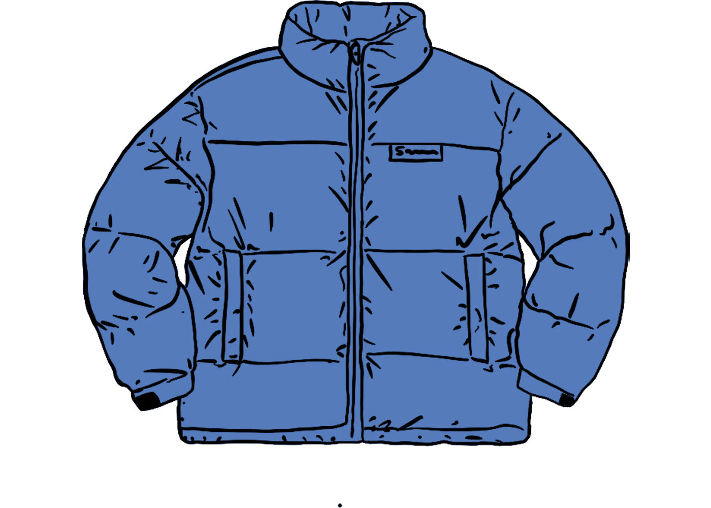 Supreme Reflective Speckled Down Jacket Royal