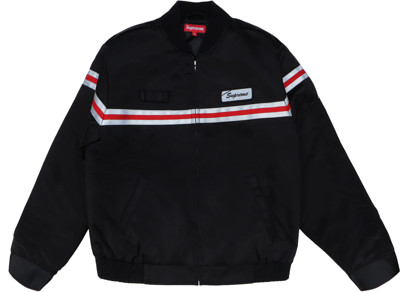 Supreme Reflective Stripe Work Jacket Black