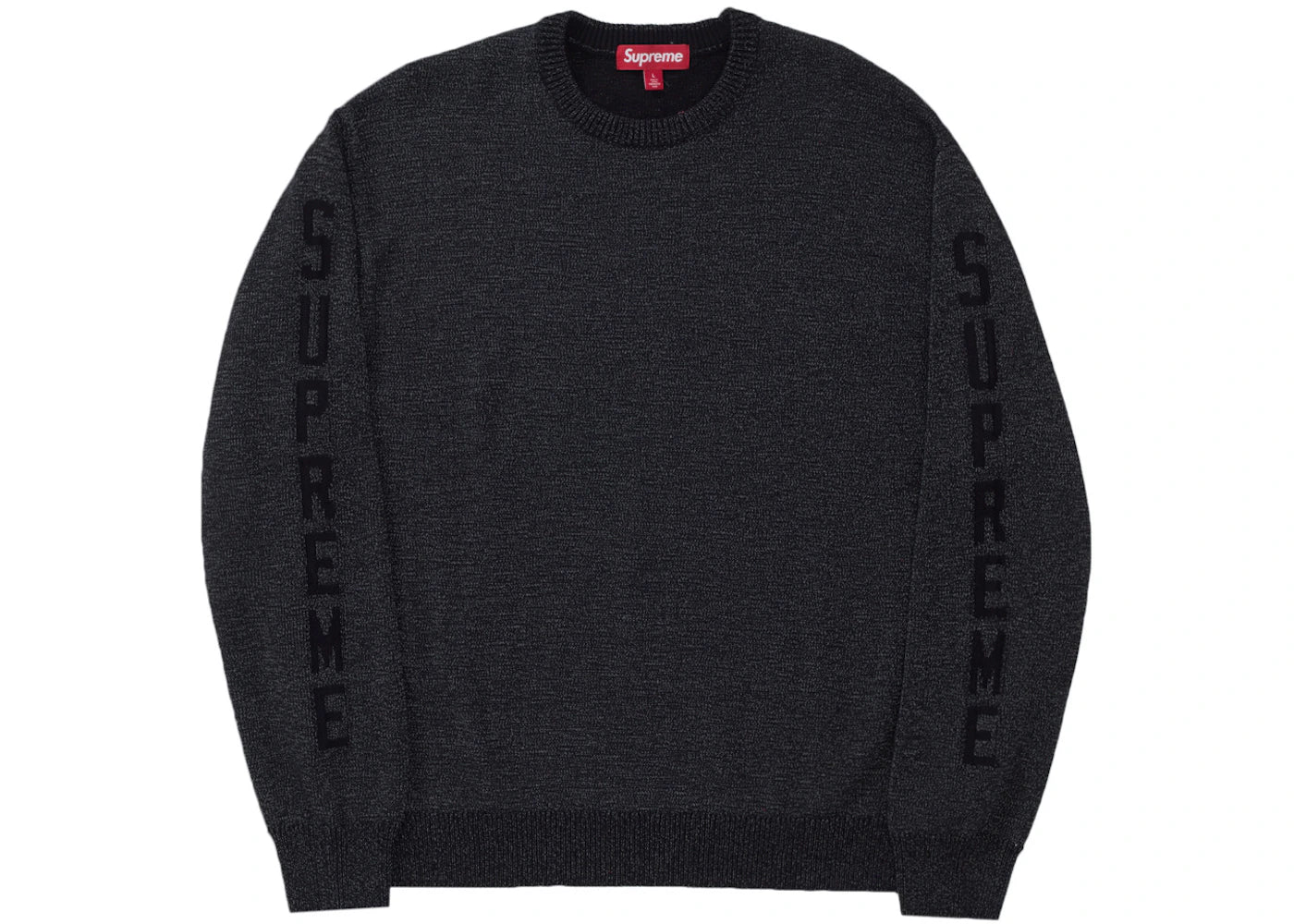 Supreme Reflective Sweater Black