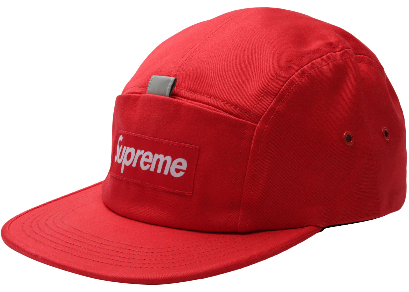 Supreme Reflective Tab Pocket Camp Cap Red