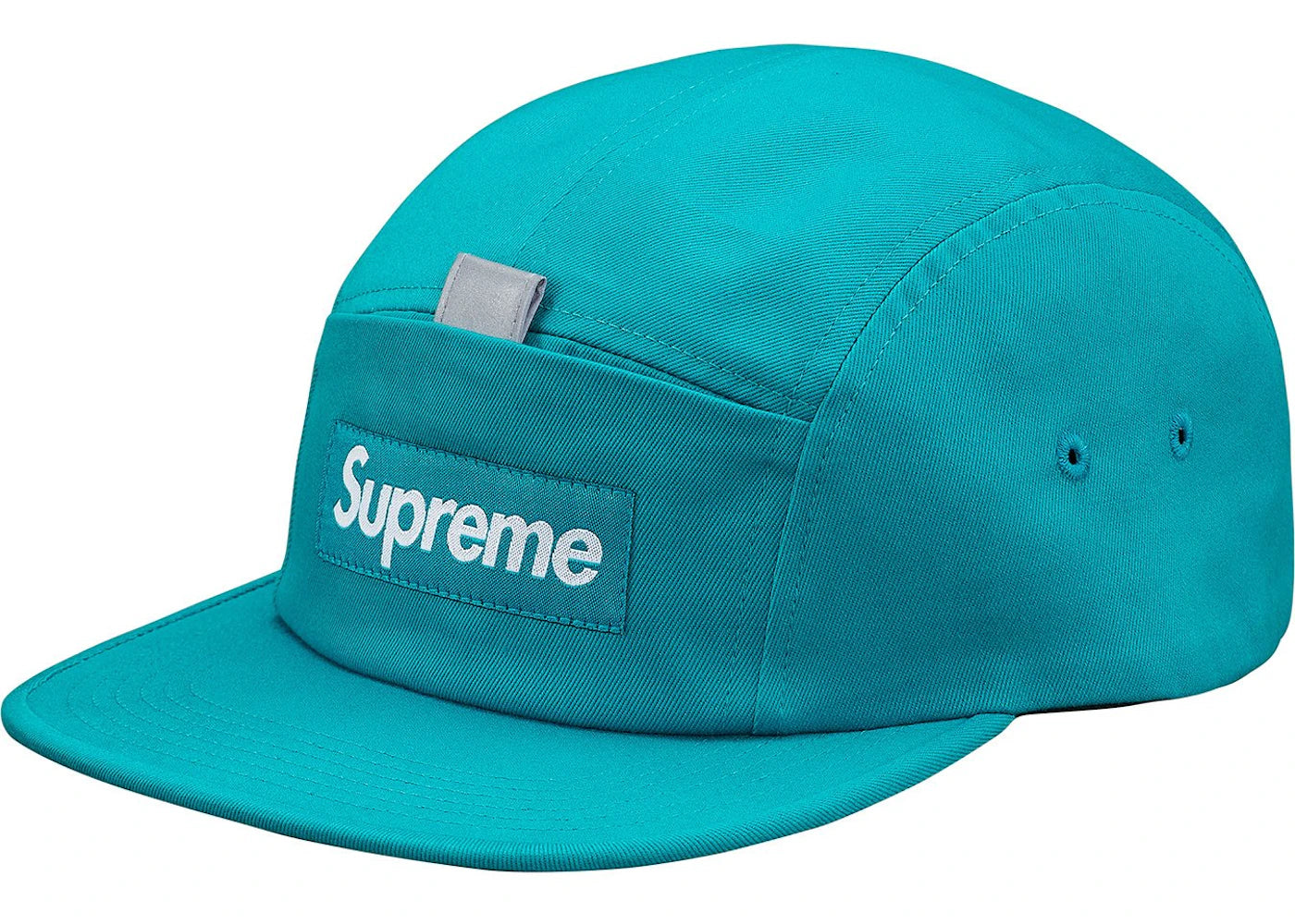 Supreme Reflective Tab Pocket Camp Cap Teal
