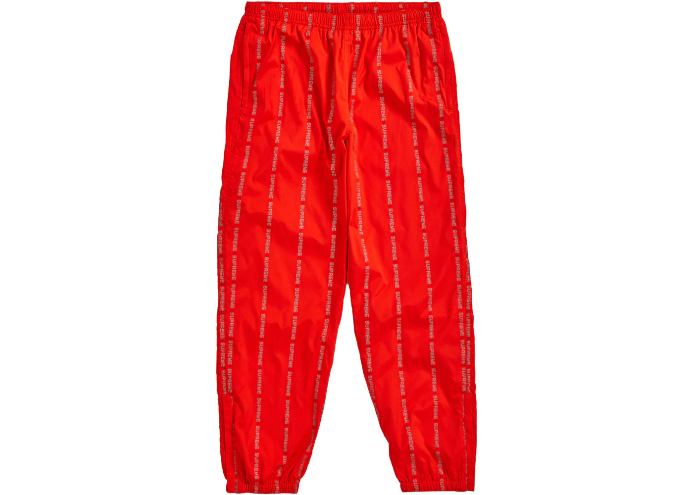 Supreme Reflective Text Track Pant Orange