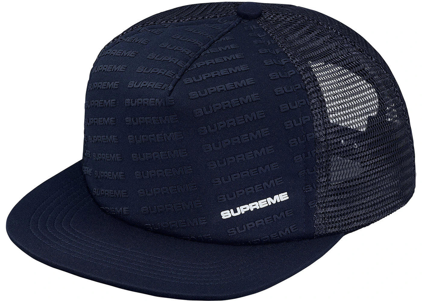 Supreme Repeat Mesh Back 5-Panel Navy