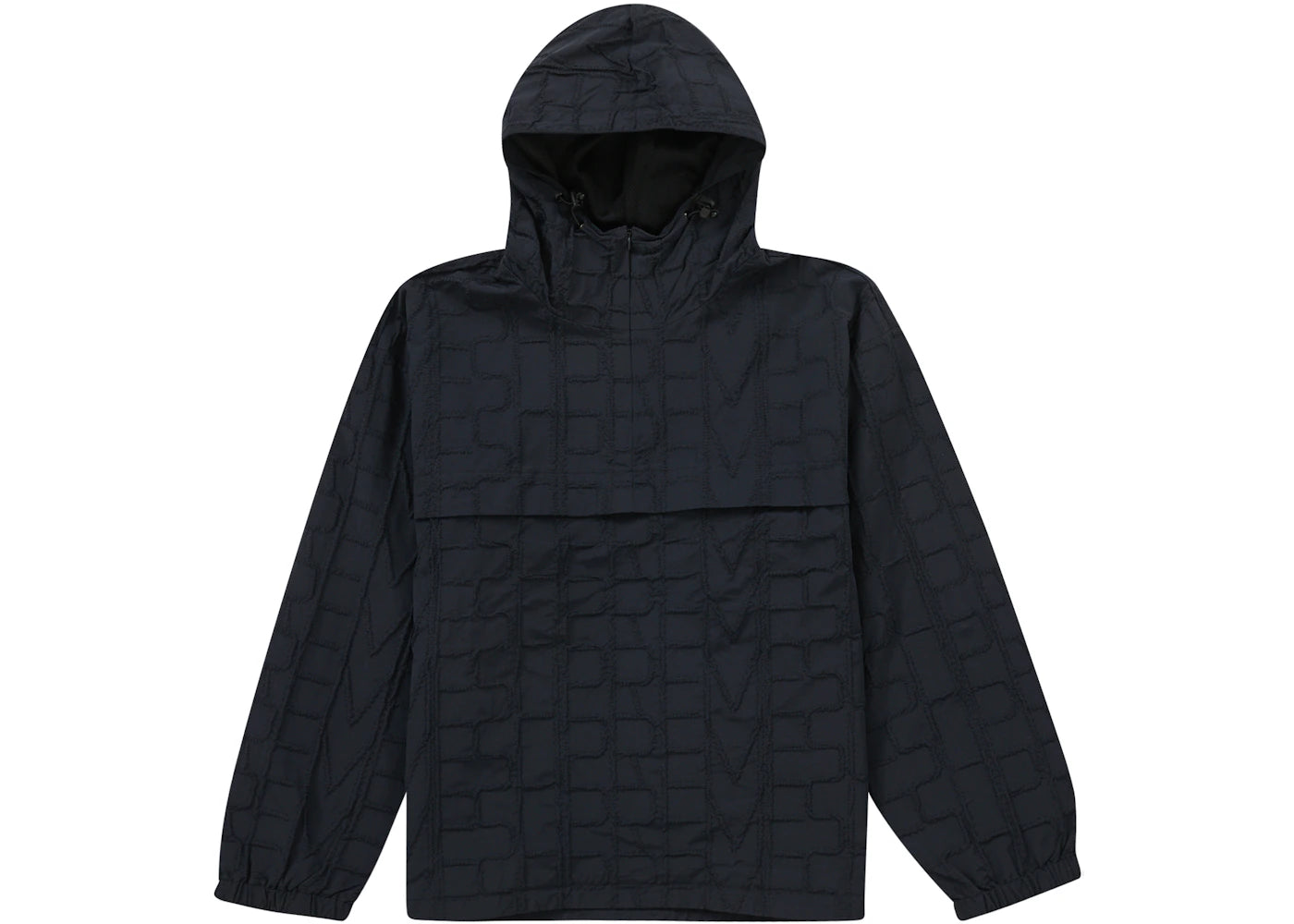 Supreme Repeat Stitch Anorak Black