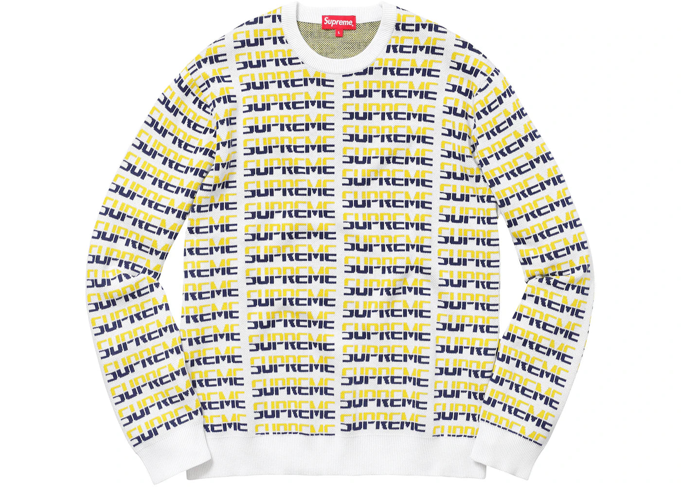 Supreme Repeat Sweater White