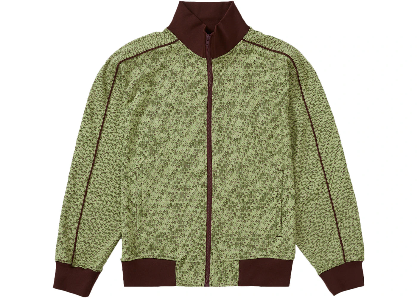 Supreme Repeat Track Jacket Olive