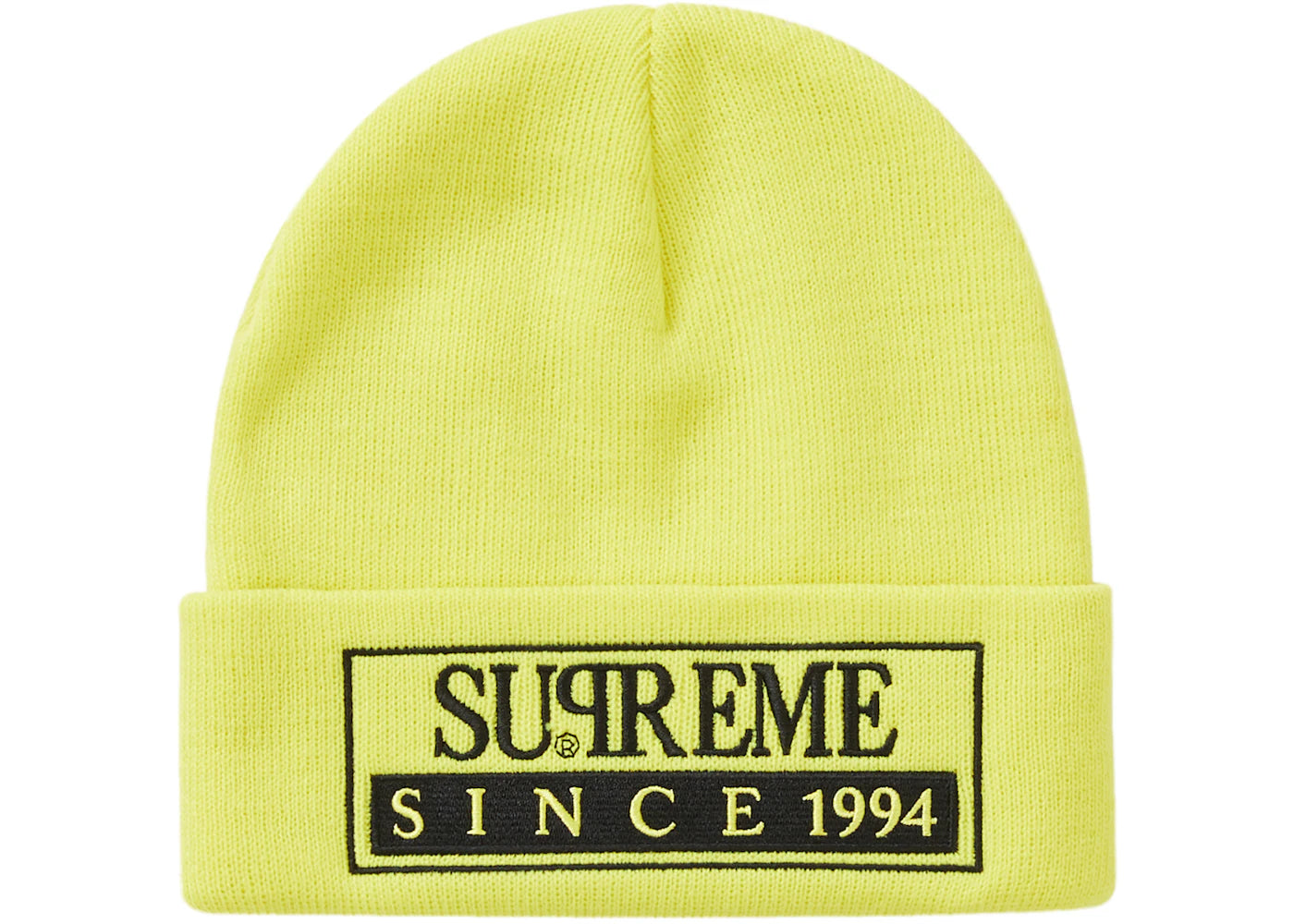 Supreme Reserved Beanie Bright Yellow