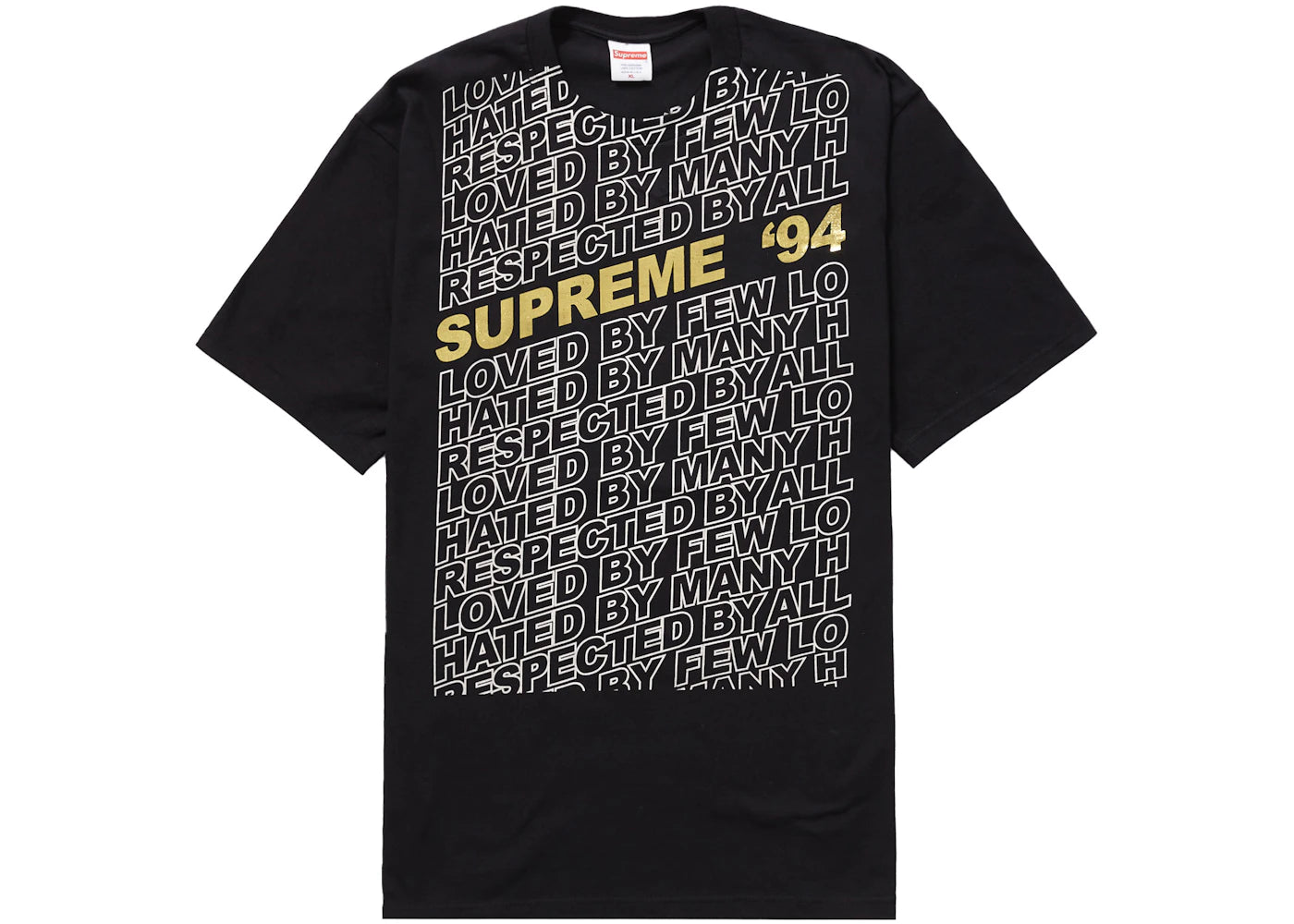 Supreme Respected Tee Black
