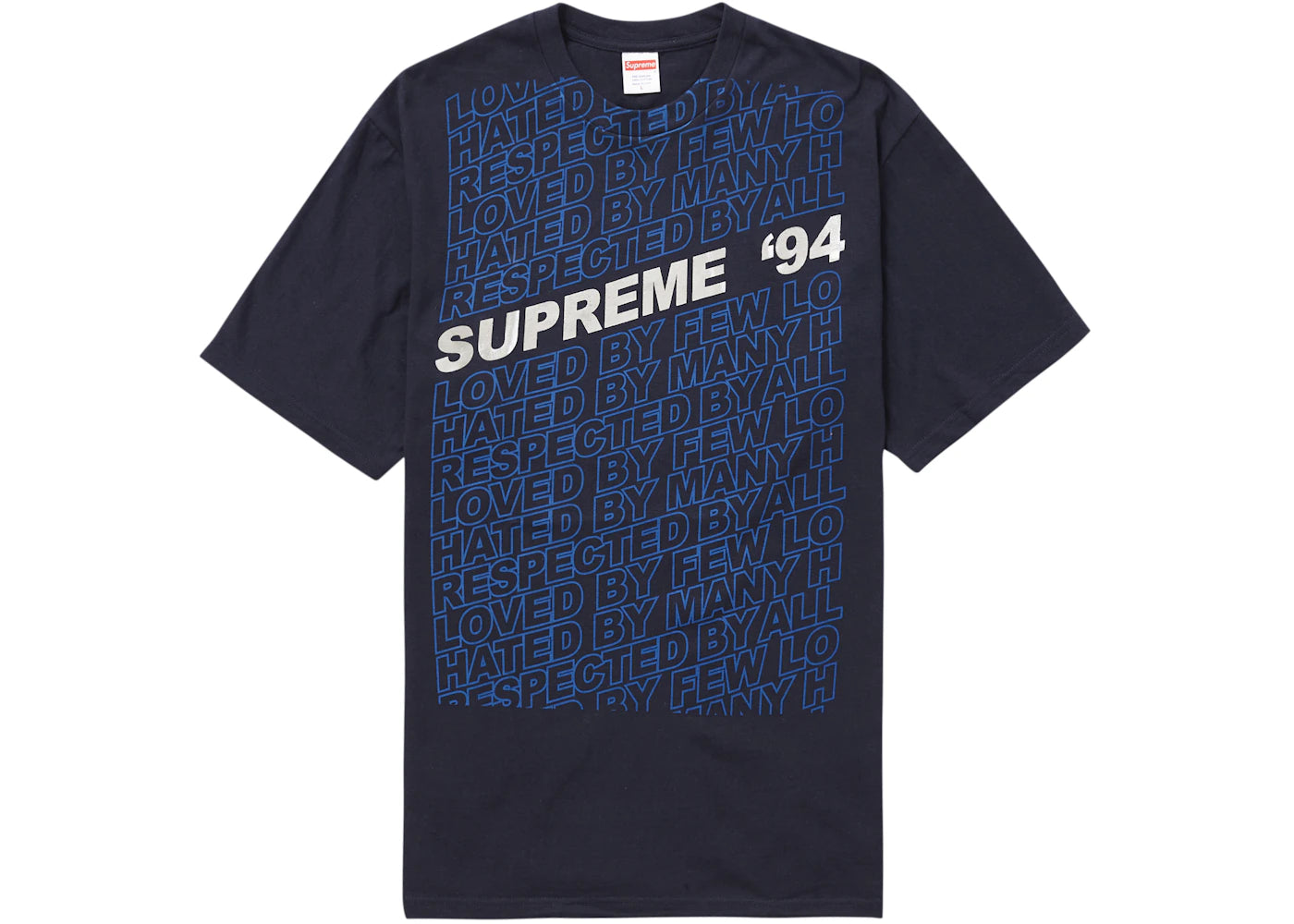 Supreme Respected Tee Navy