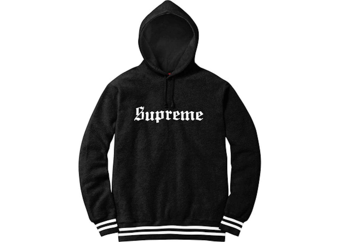 Supreme Reverse Fleece Hooded Sweatshirt Black