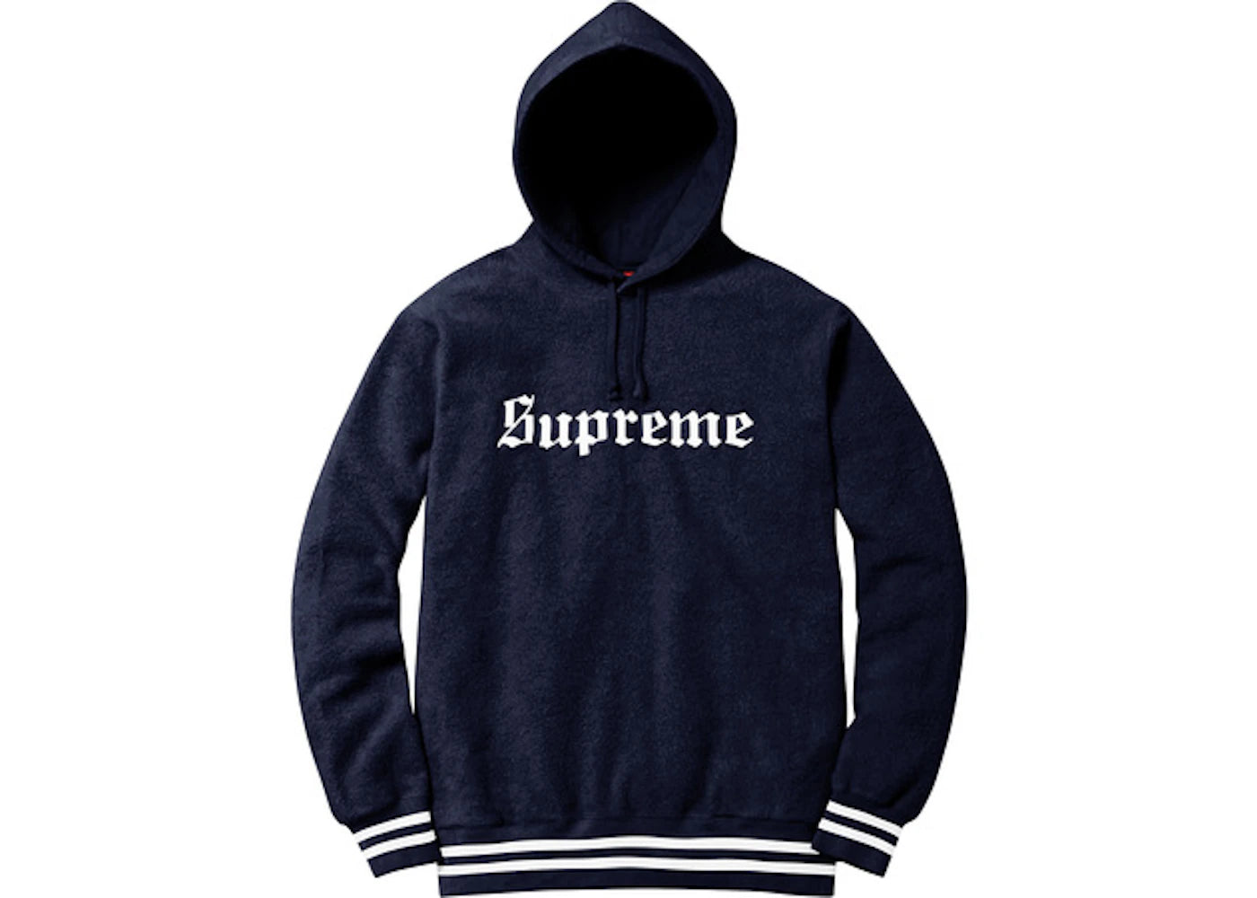 Supreme Reverse Fleece Hooded Sweatshirt Navy