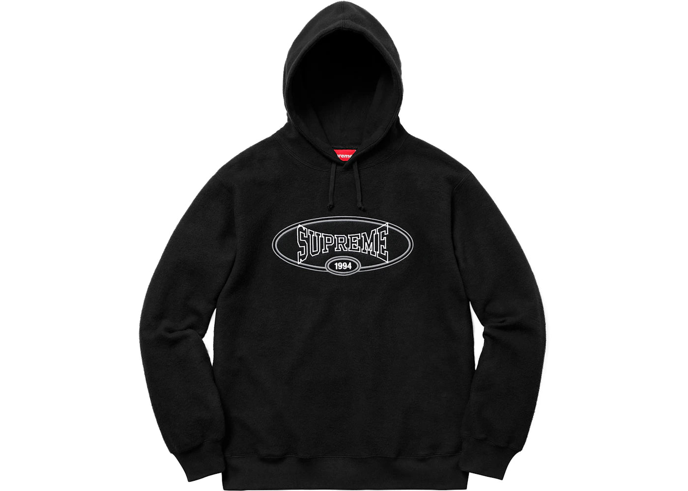 Supreme Reverse Fleece Hooded Sweatshirt (SS18) Black