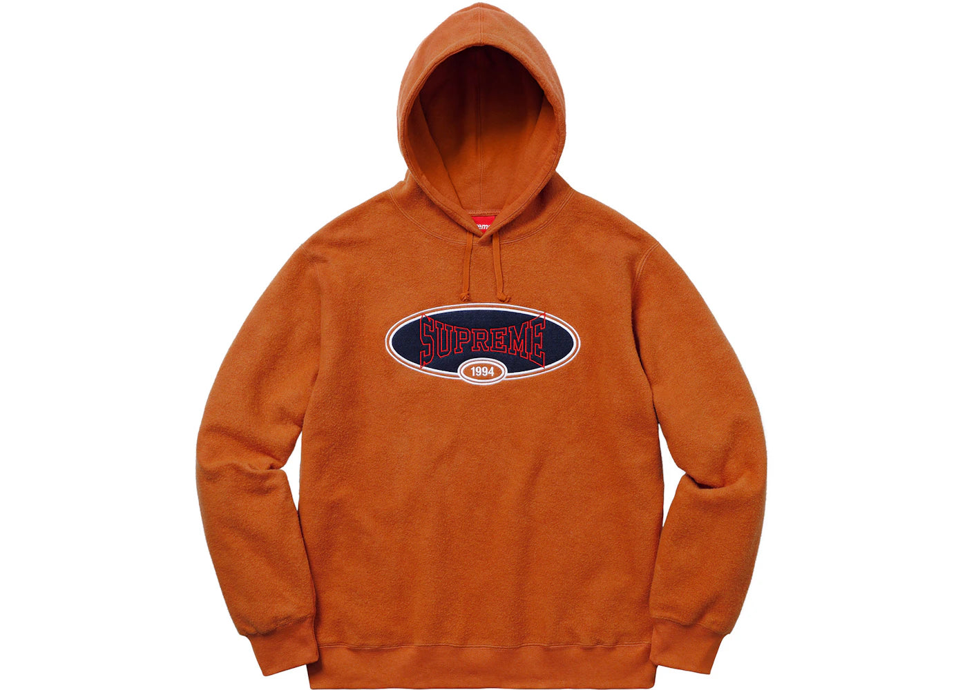 Supreme Reverse Fleece Hooded Sweatshirt (SS18) Copper