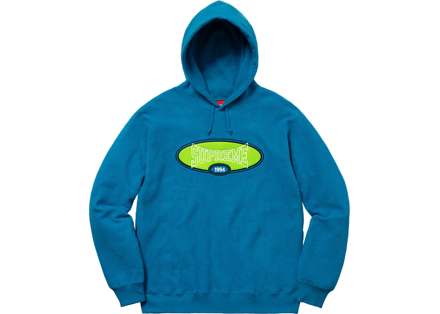 Supreme Reverse Fleece Hooded Sweatshirt (SS18) Dark Aqua