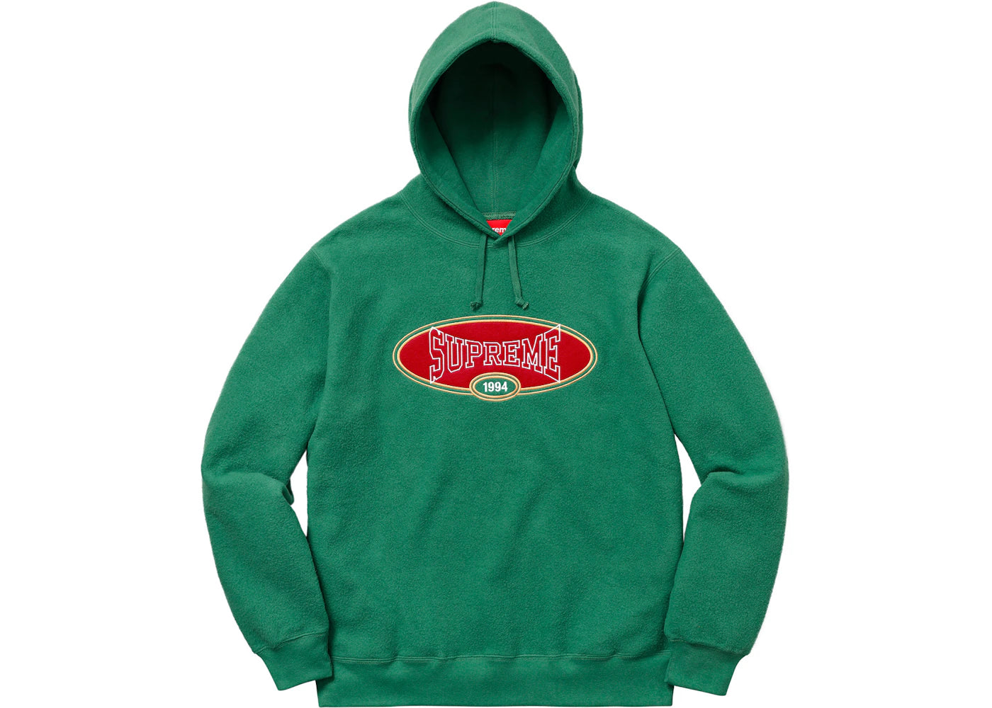 Supreme Reverse Fleece Hooded Sweatshirt (SS18) Light Pine