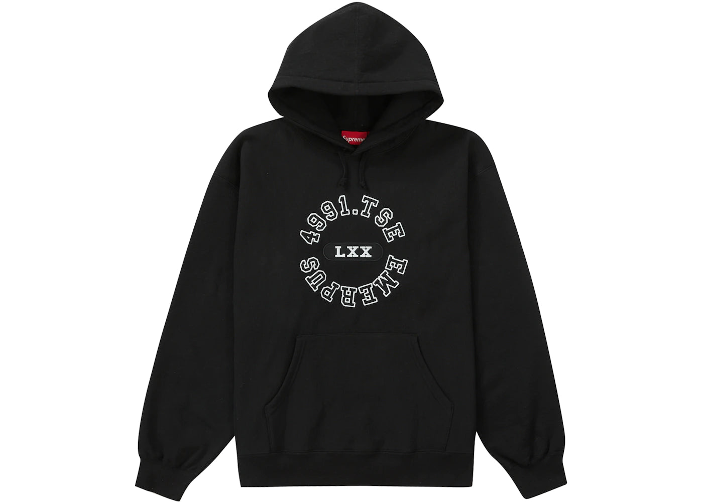 Supreme Reverse Hooded Sweatshirt Black