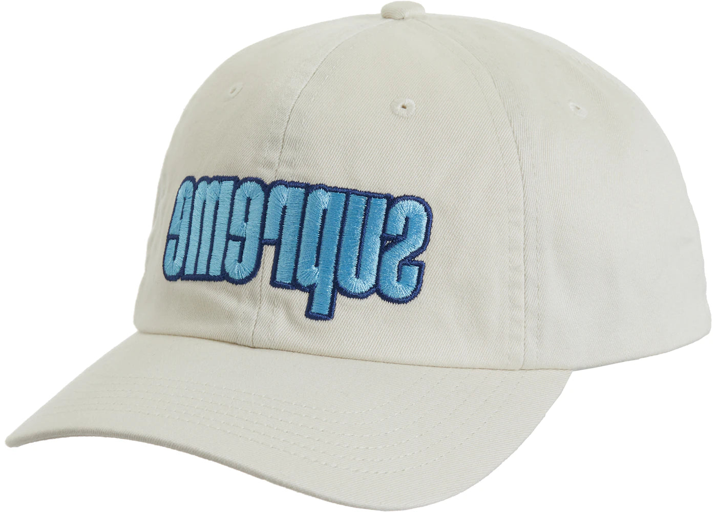 Supreme Reverse Logo 6-Panel Stone