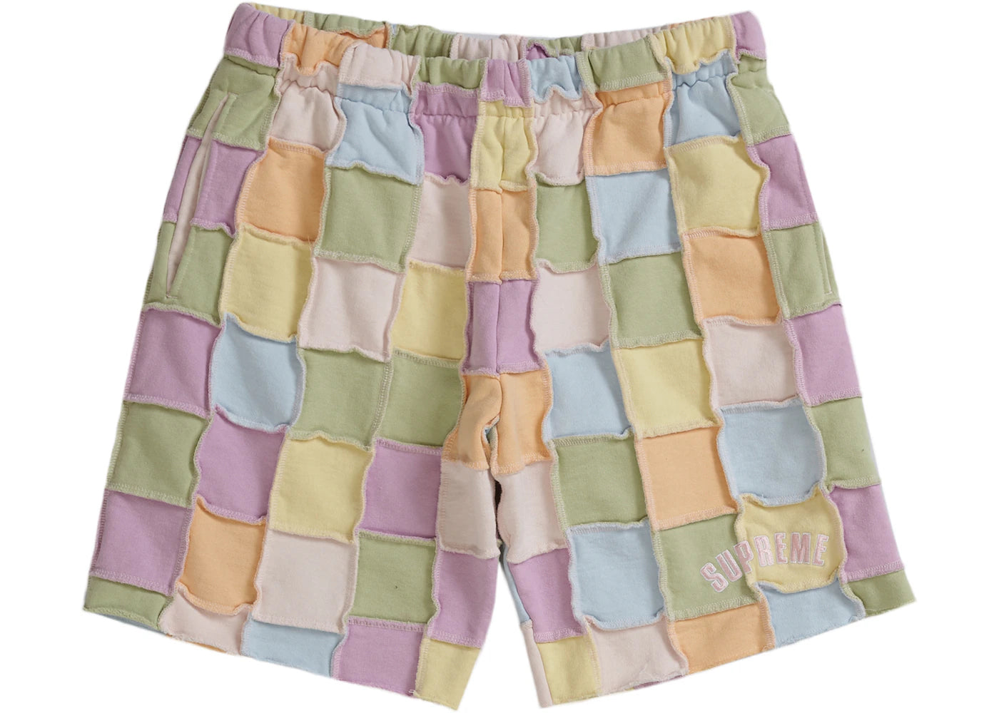 Supreme Reverse Patchwork Sweatshort Multicolor