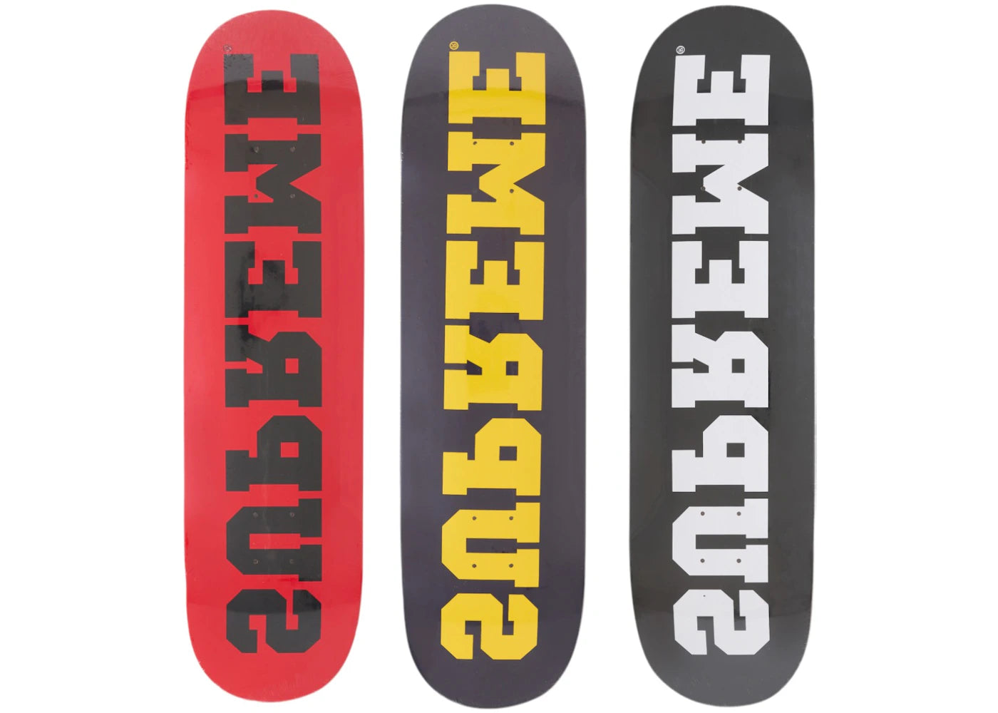 Supreme Reverse Skateboard Deck Set Multicolor