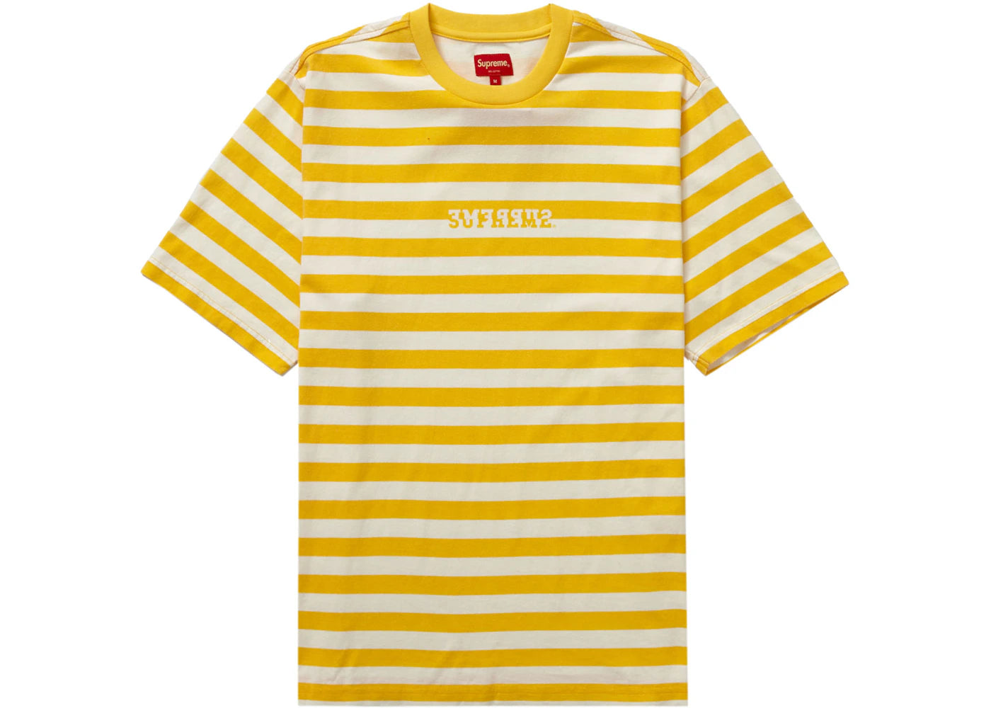 Supreme Reverse Stripe S/S Top Yellow