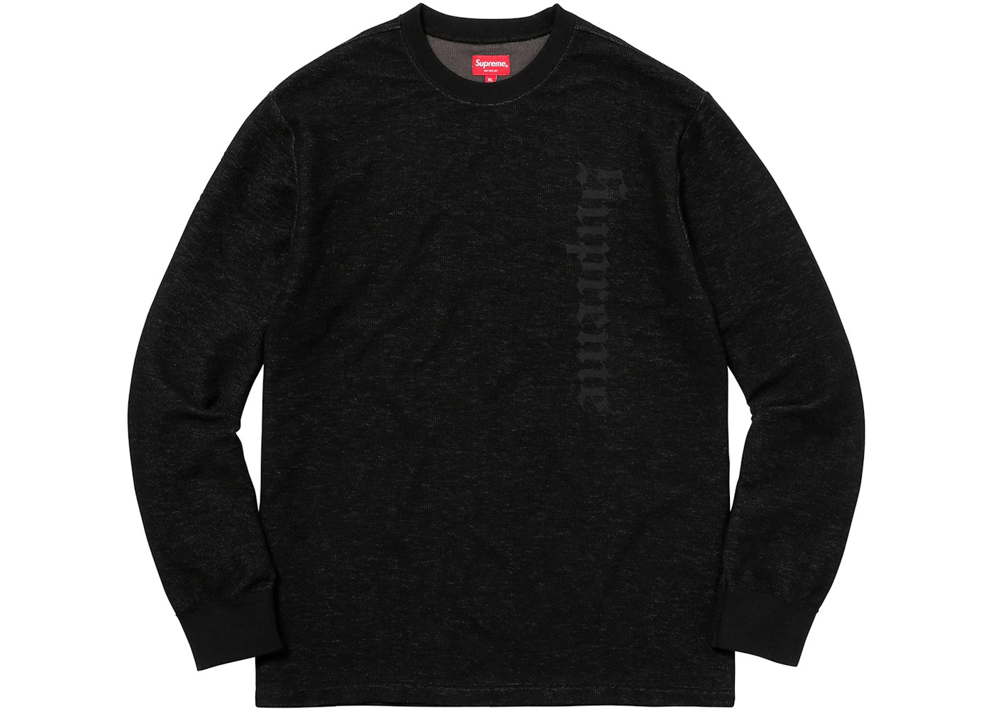 Supreme Reverse Terry L/S Top Black