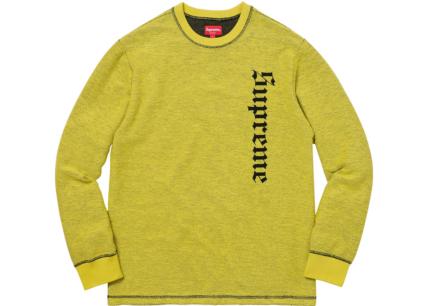 Supreme Reverse Terry L/S Top Bright Green