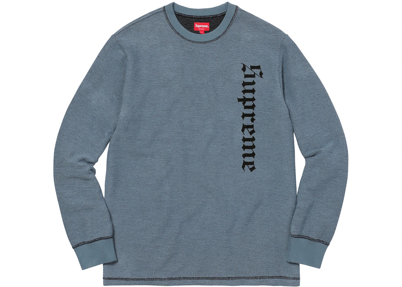 Supreme Reverse Terry L/S Top Slate