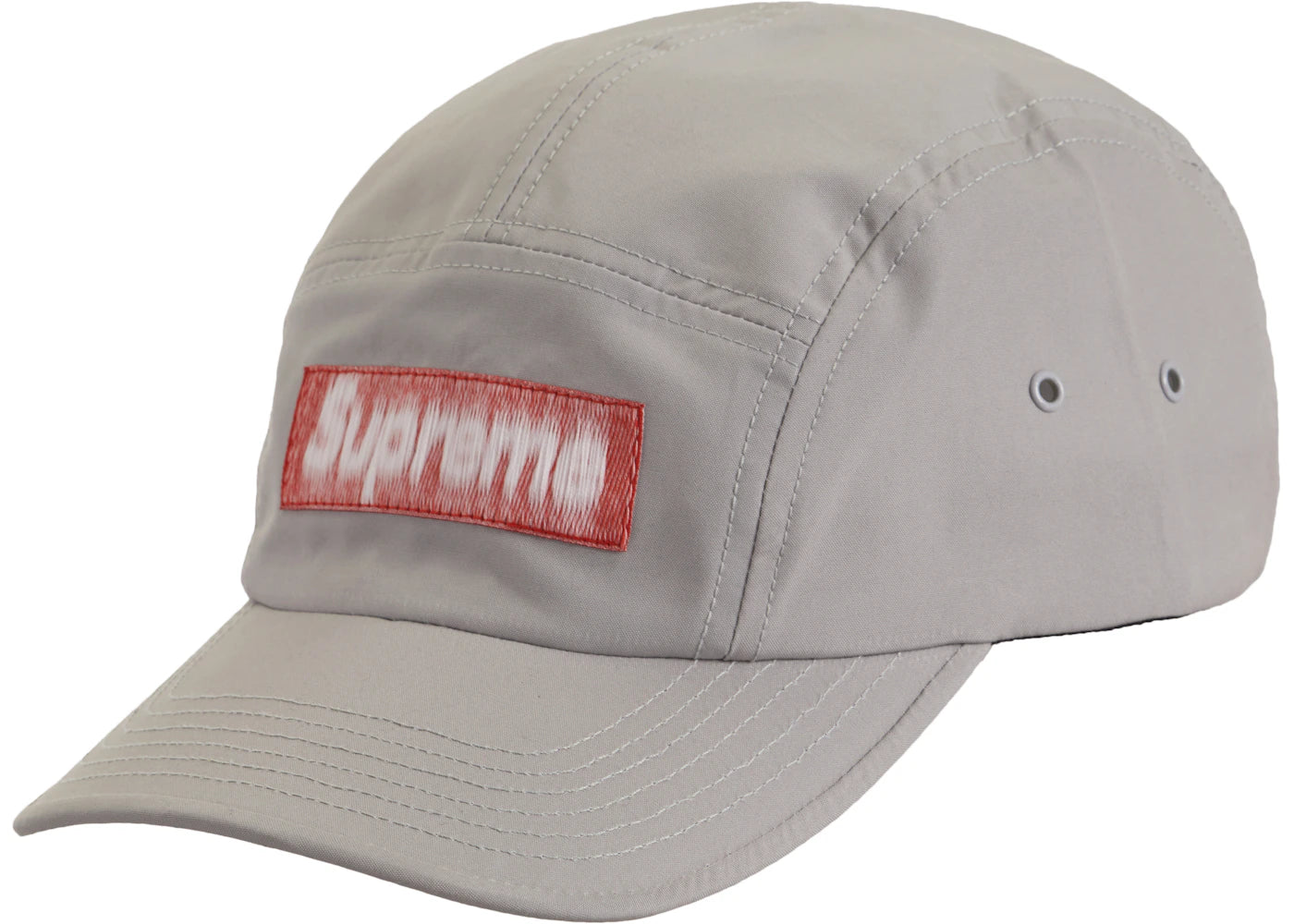 Supreme Reversed Label Camp Cap Grey