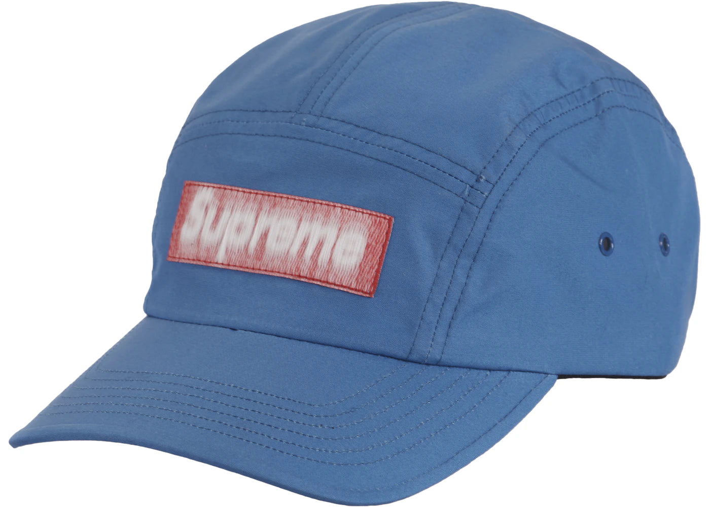 Supreme Reversed Label Camp Cap Light Royal