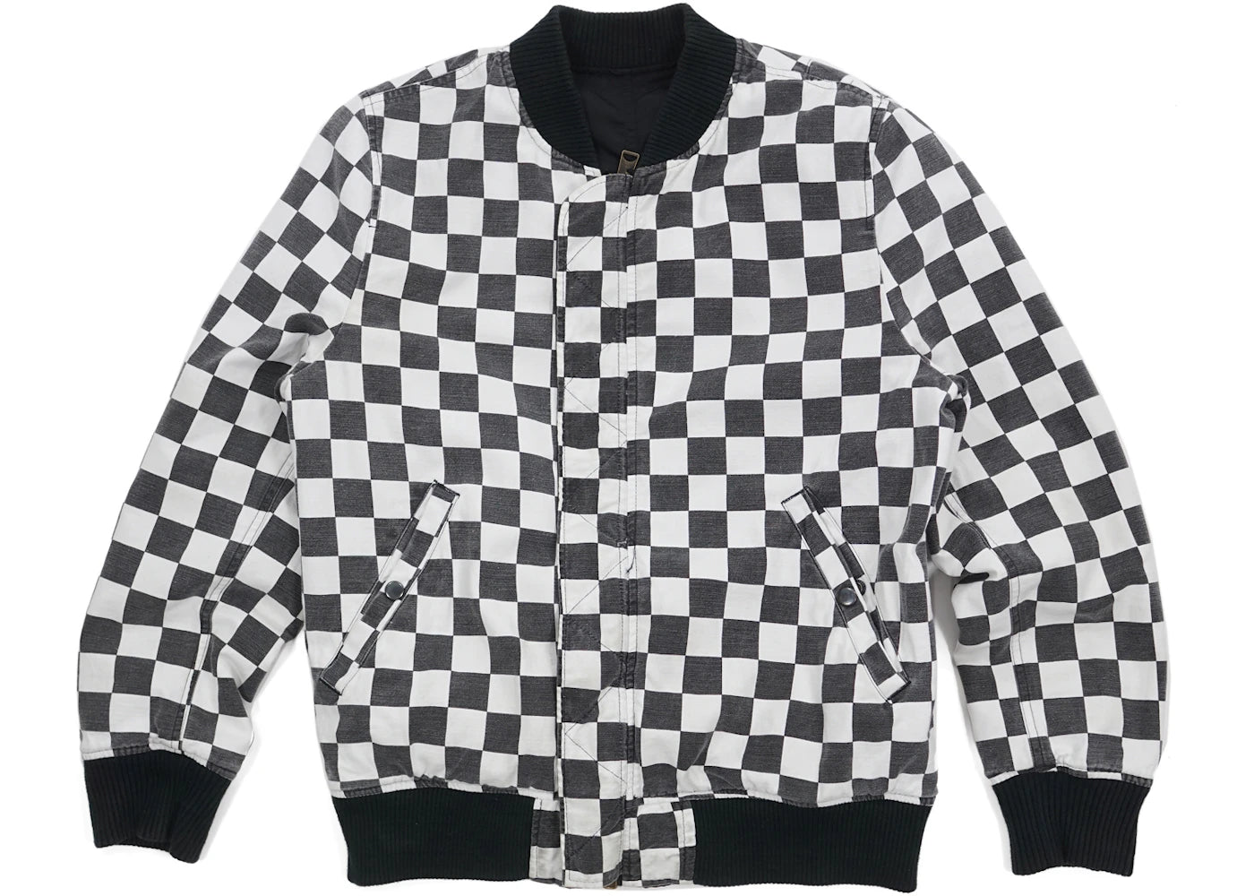 Supreme Reversible Checkered Ma-1 Bomber Black