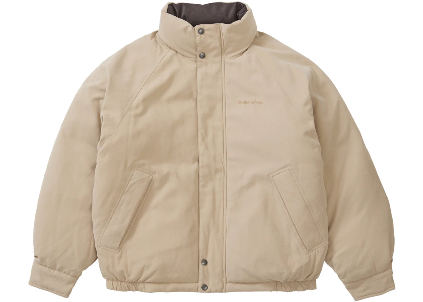 Supreme Reversible Down Puffer Jacket Tan