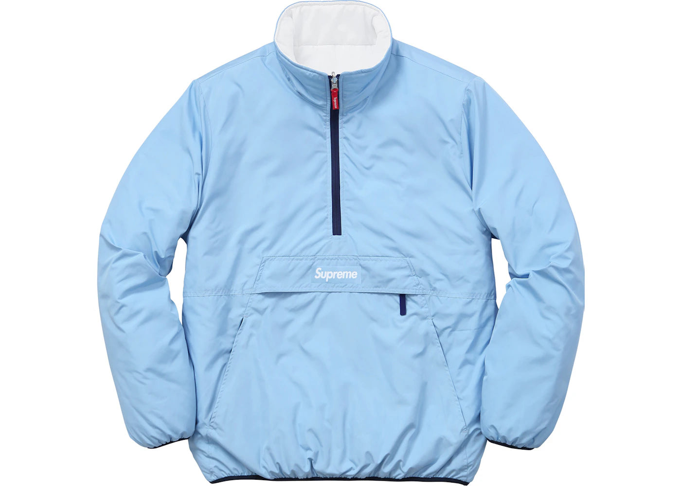 Supreme Reversible Pullover Puffer Light Blue