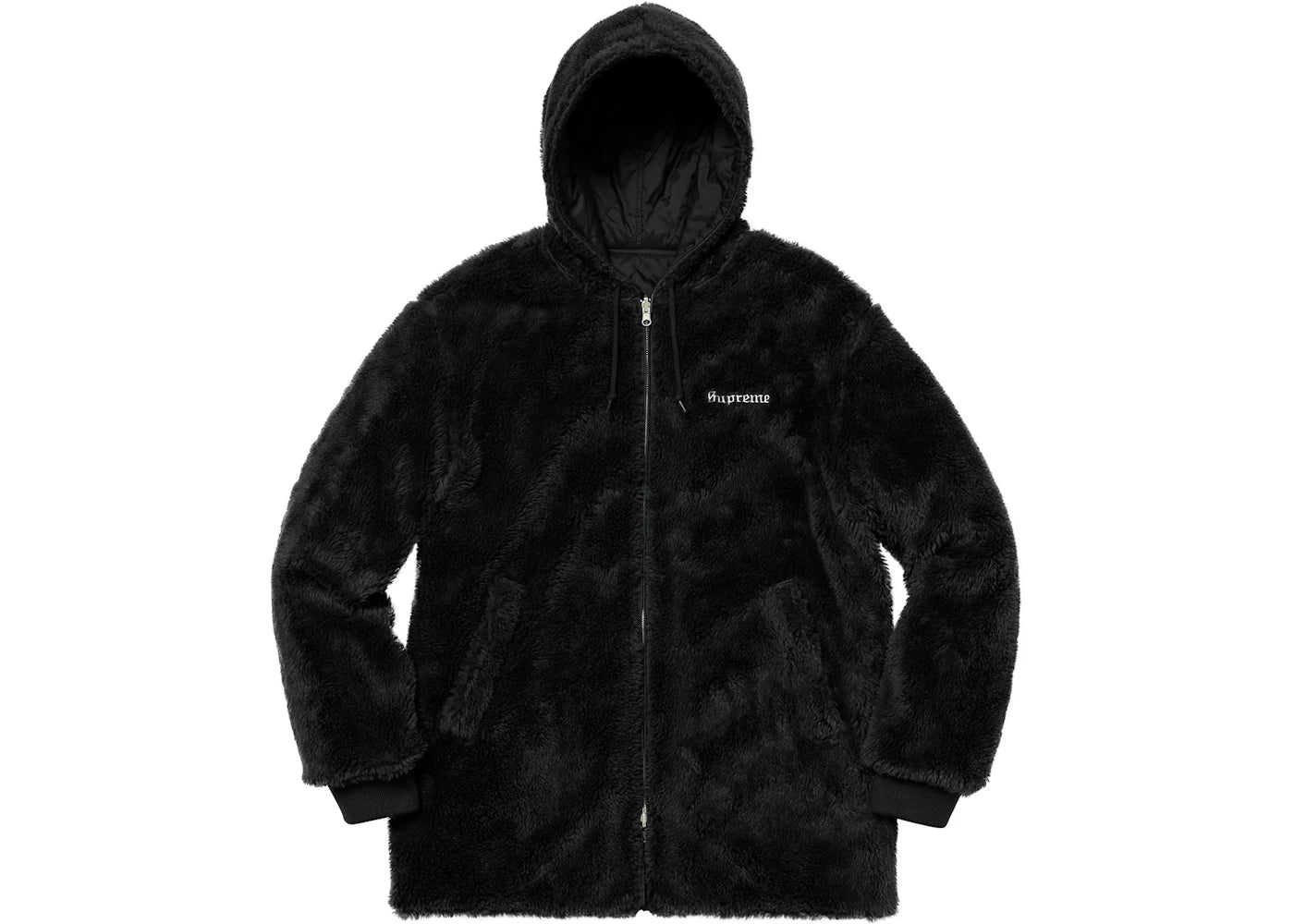 Supreme Reversible Sherpa Work Parka Black