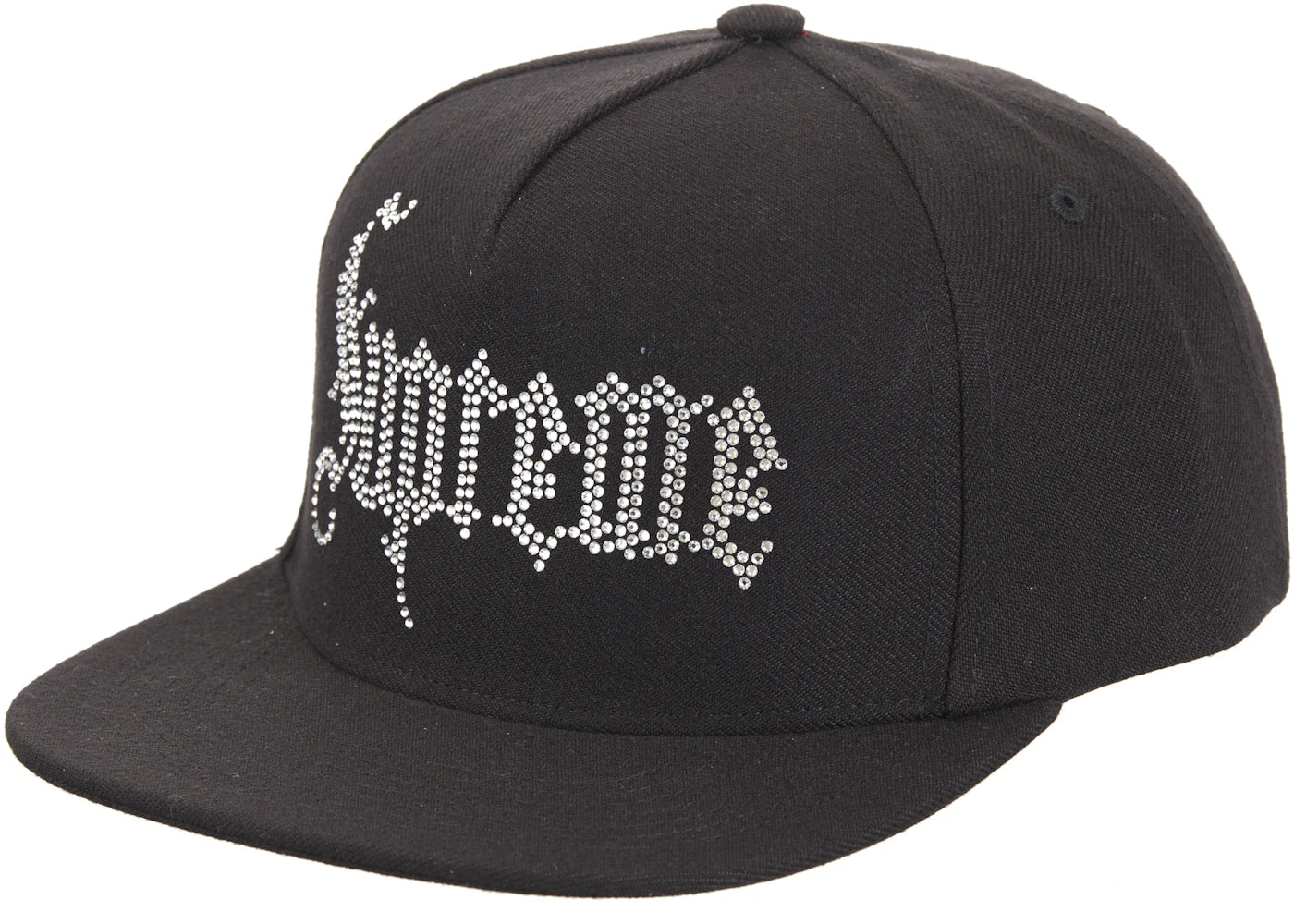 Supreme Rhinestone 5-Panel Black