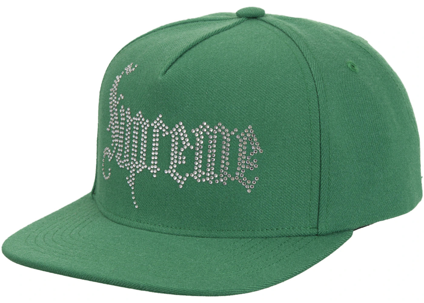 Supreme Rhinestone 5-Panel Green
