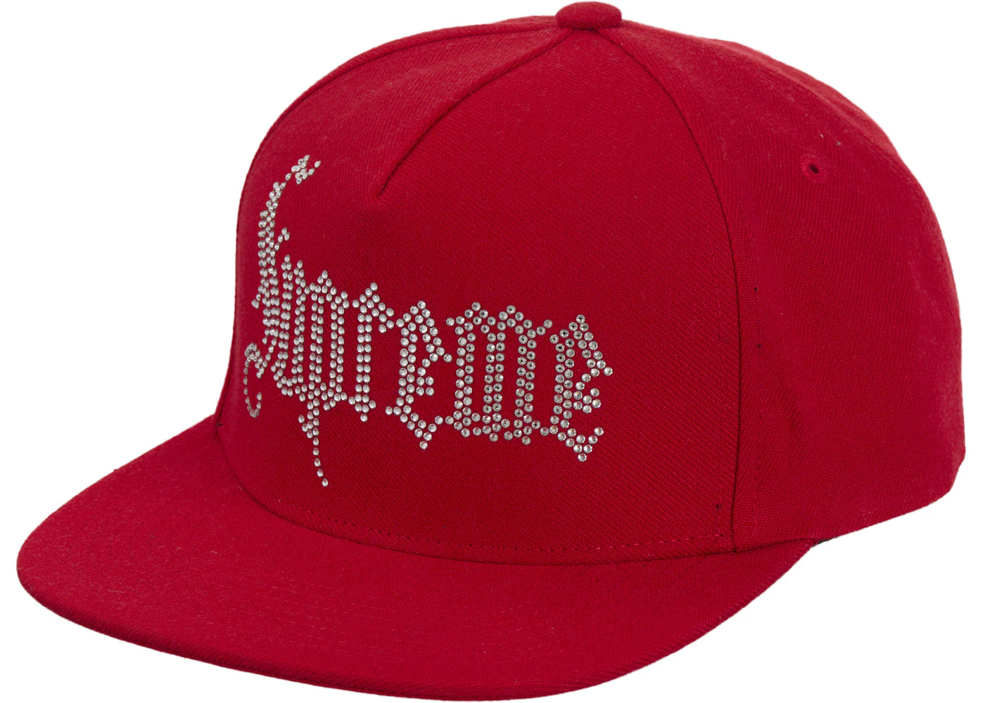 Supreme Rhinestone 5-Panel Red