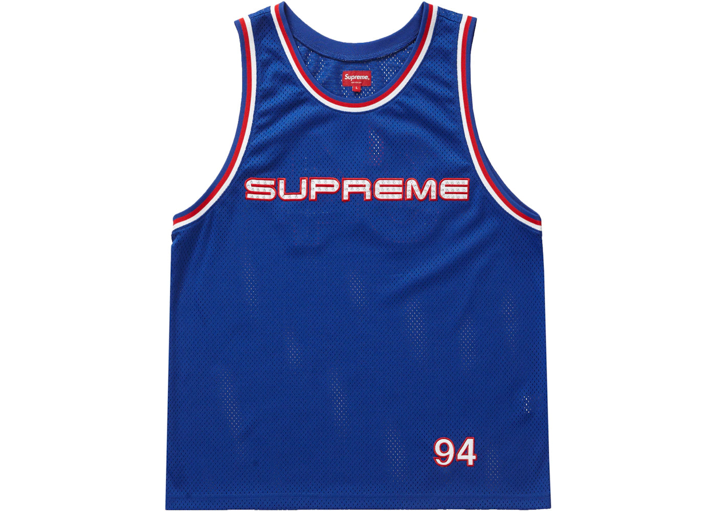 Supreme Rhinestone Basketball Jersey Royal