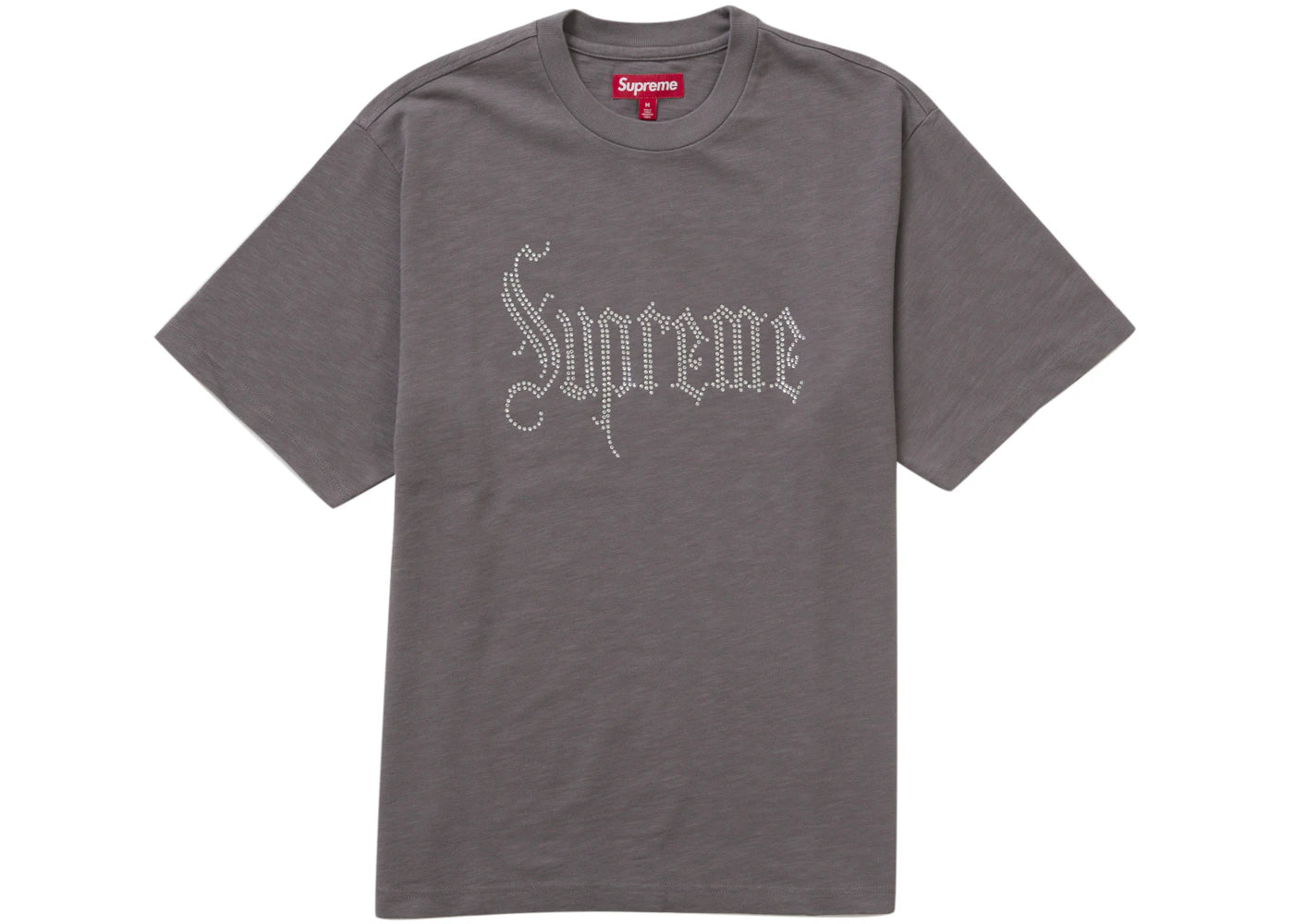 Supreme Rhinestone S/S Top Grey