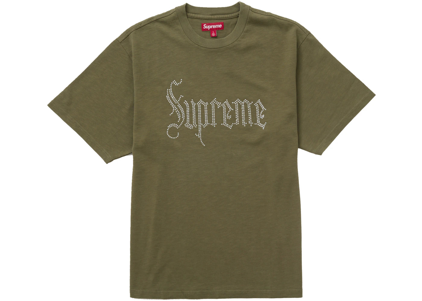 Supreme Rhinestone S/S Top Olive