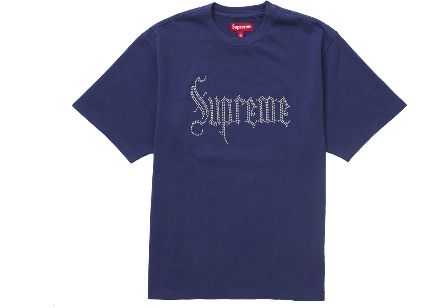 Supreme Rhinestone S/S Top Navy