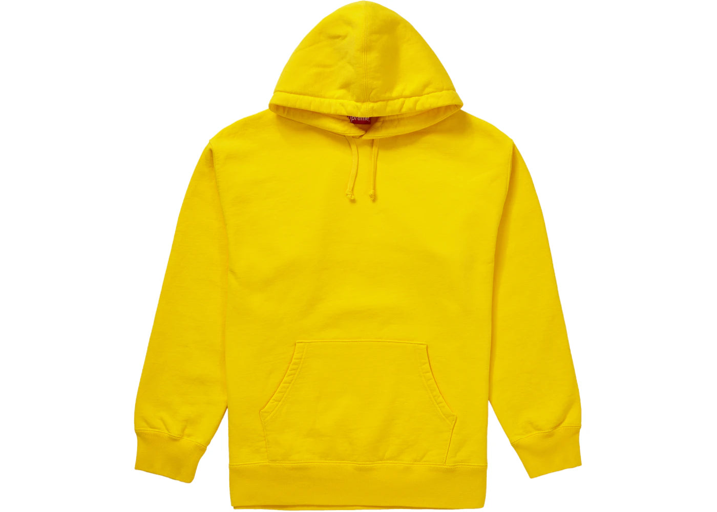 Supreme Rhinestone Script Hooded Sweatshirt Yellow