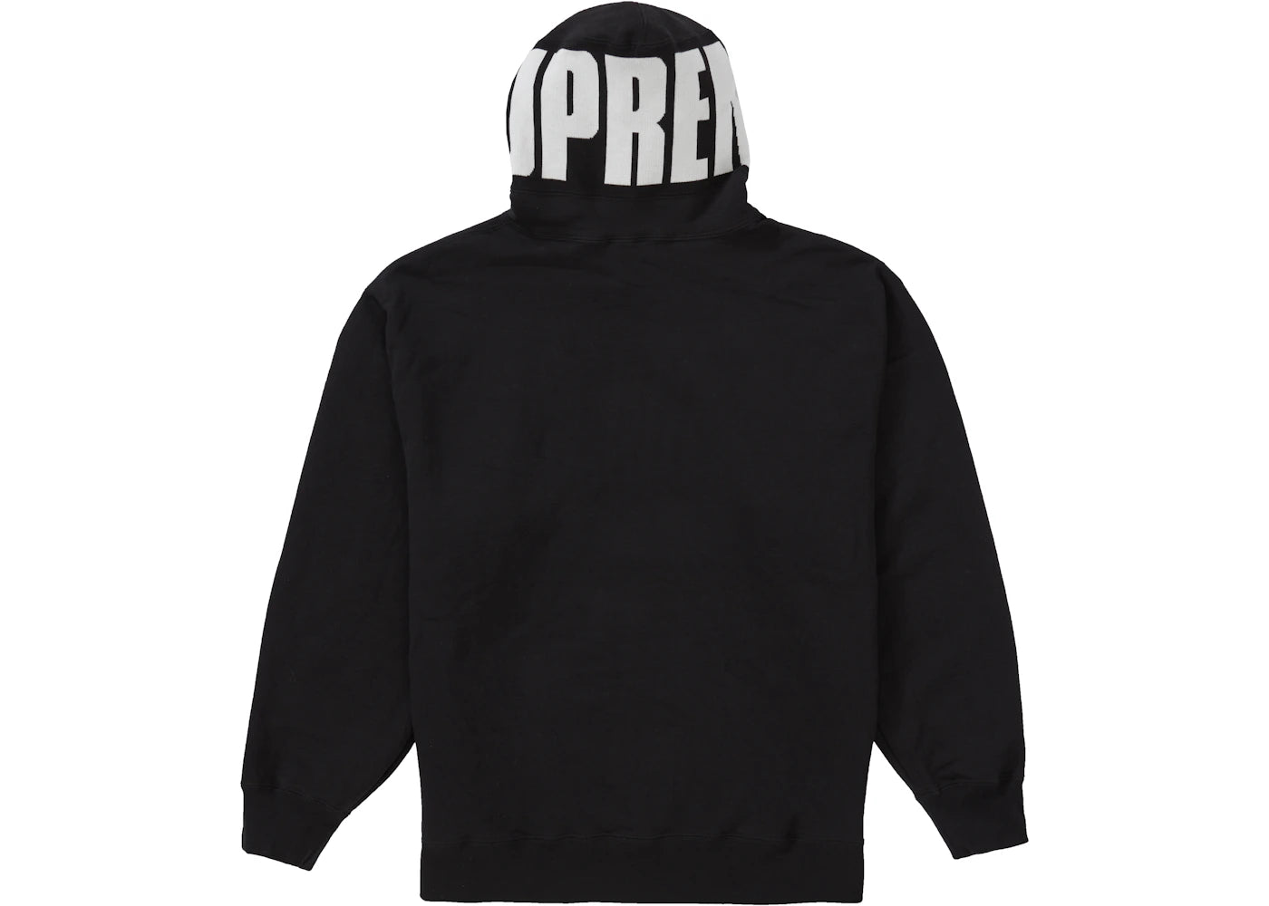 Supreme Rib Hooded Sweatshirt Black