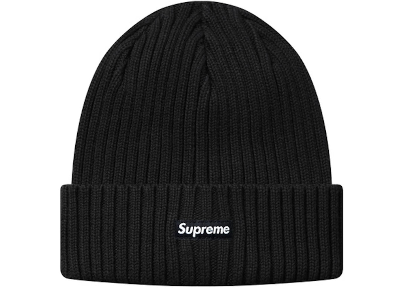 Supreme Ribbed Beanie Black